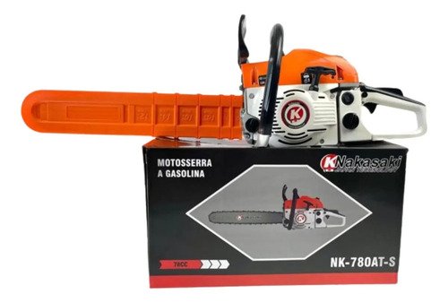 Motosserra 78cc Potente Profissional Nakasaki Sabre 22pol Cor Laranja