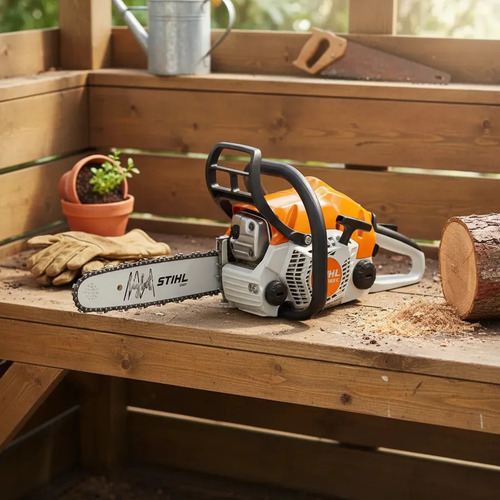 Motosserra A Gasolina Stihl Motosserra 30.1cc Laranja Ms 162 1.769hp Laranja