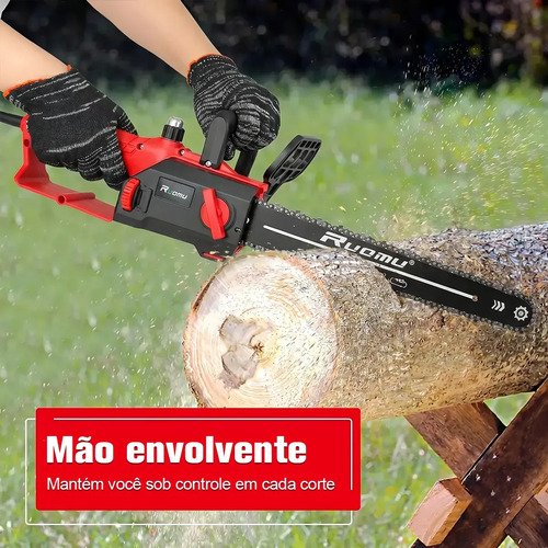 Motosserra Elétrica 16 Polegadas 3200W Com Fio Para Madeira