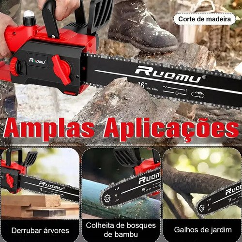 Motosserra Elétrica 16 Polegadas 3200W Com Fio Para Madeira