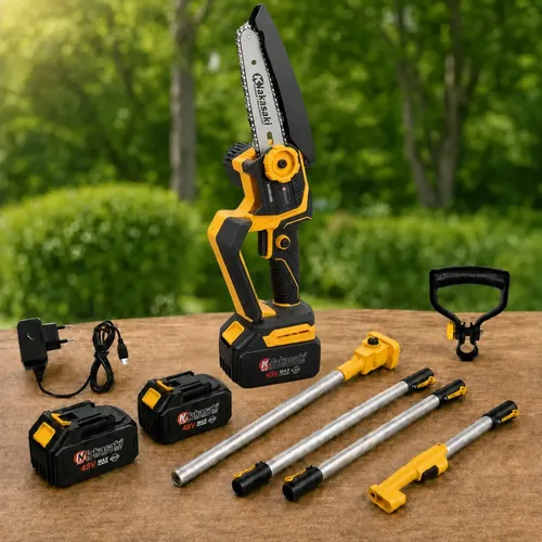 Motosserra eletrica knakasaki 48v 1000w com extensor 3m