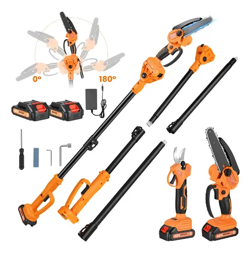 Motosserra tesoura eletrica c2 baterias recarregavel 48v