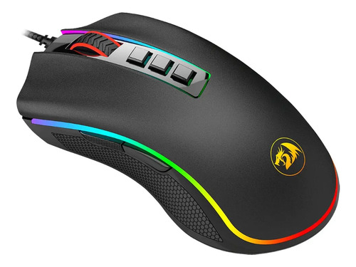 Mouse Gamer Redragon Cobra Rgb Preto Preto