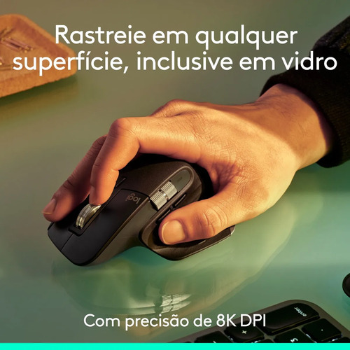 Mouse sem fio Logitech Mx Master 3s Bluetooth Edition - Grafite