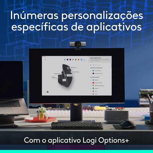 Mouse sem fio Logitech Mx Master 3s Bluetooth Edition - Grafite