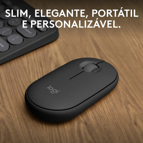 Mouse sem fio Logitech Pebble 2 M350s - Grafite