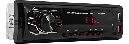 MP3 Player First Option 6688 Som Automotivo Radio Bluetooth 25W FM USB Pen Drive BT Carro Caminhonte 1 Din Caixa Bob Saida RCA
