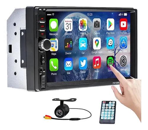 Multimidia 7pol 2din mp5 touch screen mirrorlink camera re