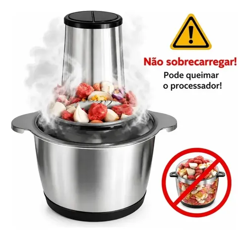 Multiprocessador De Alimentos Elétrico Picador 2l,110 / 220v