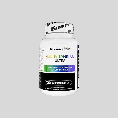 Multivitamínico Ultra 120 Comp - Growth Supplements Sabor Sem Sabor