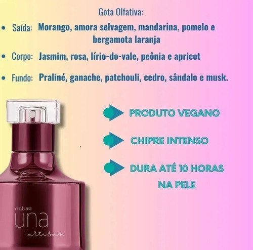 Natura Una Artisan 75ml Feminino Eau de parfum Spray