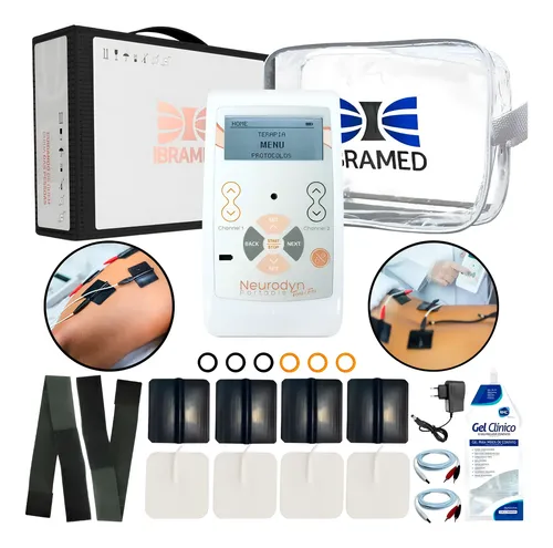 Neurodyn ibramed aparelho tens fes p fisioterapia portatil
