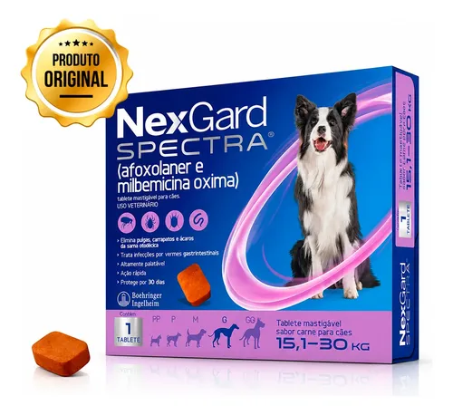 Nexgard spectra 151 a 30kg antipulgas carrapato 1 tablete