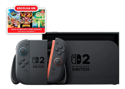 Nintendo switch 2 bundle escolha seu jogo console 256gb tela