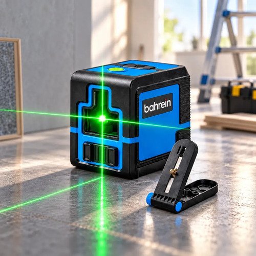 Nível A Laser 3D Recarregável 2 Linhas Verde Cruzado Autonivelante Com Suporte Magnético Profissional