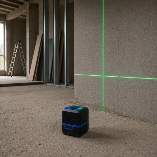 Nível A Laser 3D Recarregável 2 Linhas Verde Cruzado Autonivelante Com Suporte Magnético Profissional