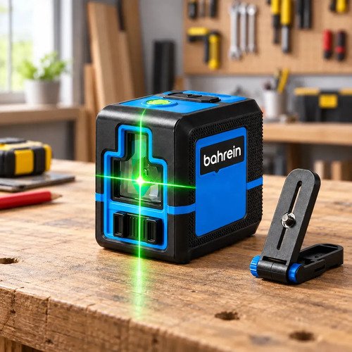 Nível A Laser 3D Recarregável 2 Linhas Verde Cruzado Autonivelante Com Suporte Magnético Profissional