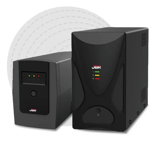 Nobreak JBR 600va 220v Para Pc/Game/TV/Net/CfTV Preto