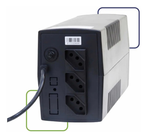 Nobreak JBR Guard 600VA entrada e saída de 110 V