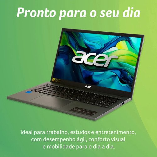 Notebook 15.6" Acer Aspire Go 15 Intel Core i7 13ª Geração 16GB RAM DDR5 512GB SSD Tela Full HD Teclado Numérico Autonomia de 8h Wi-Fi 6 Sistema Operacional Linux