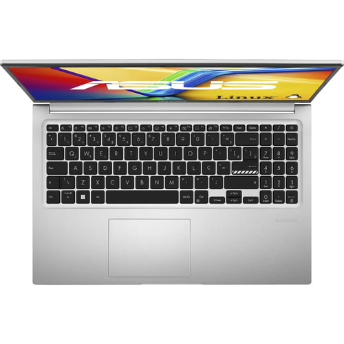 Notebook ASUS Vivobook 15 M1502, AMD Ryzen 7, 8 GB RAM, 512 GB SSD, KeepOS Linux, Cool Silver - M1502YA-NJ611