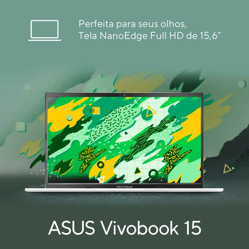 Notebook ASUS Vivobook 15 M1502, AMD Ryzen 7, 8 GB RAM, 512 GB SSD, KeepOS Linux, Cool Silver - M1502YA-NJ611