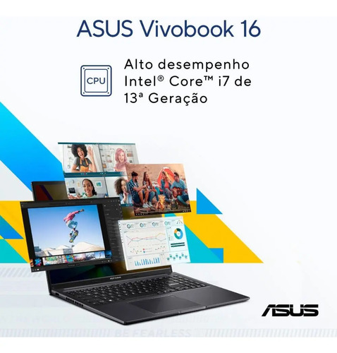 Notebook Asus Vivobook Intel Core I7 1355u 16gb 512ssd W11 Cool Silver