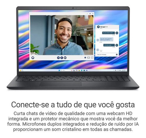 Notebook Dell Dc15-i71355u-a100 15.6 Fhd I7 16gb 1tb Win 11 Preto