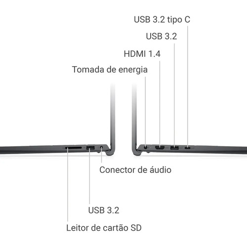 Notebook Inspiron I15-i1300-a80p I7 16gb 1tb W11 Preto Dell