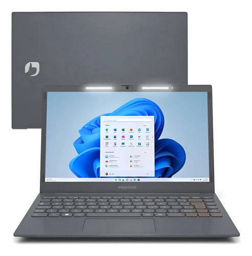 Notebook positivo vision c14 8gb 128gb 14 hd windows 11 cinz