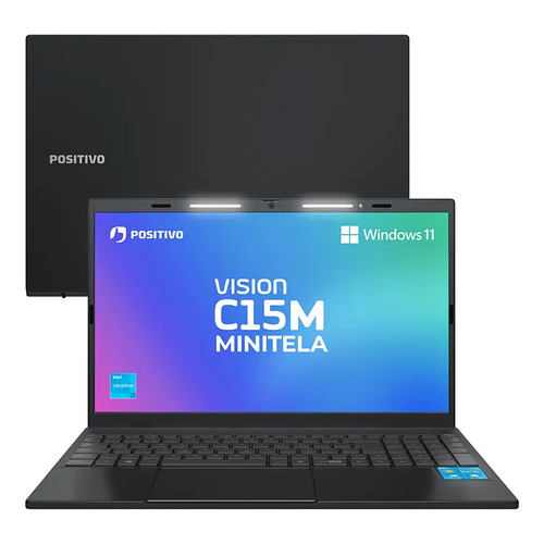 Notebook positivo vision c15m de 156 full hd com minitela in 1