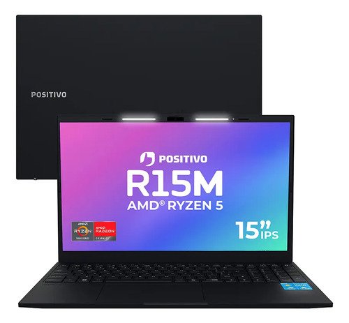 Notebook positivo vision r15m com amd ryzen 5 16gb ram e ssd