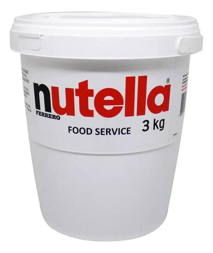 Nutella 3kg balde creme de avela ferrero rocher confeitaria