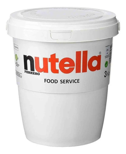 Nutella 3kg balde ferrero creme de avela gigante