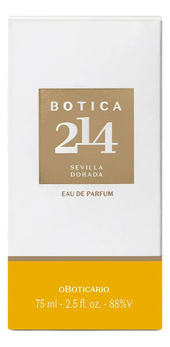O Boticário Botica 214 Sevilla Dorada Eau De Parfum Feminino