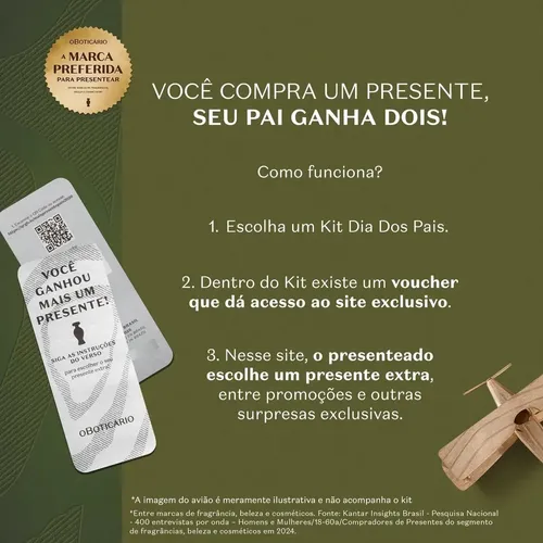 O Boticário Malbec Kit Presente 3 Itens