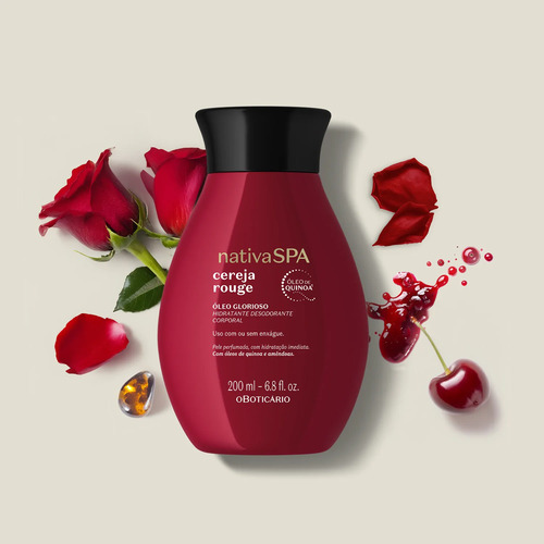 O Boticário Nativa Spa Cereja Rouge Óleo Hidratante Corporal