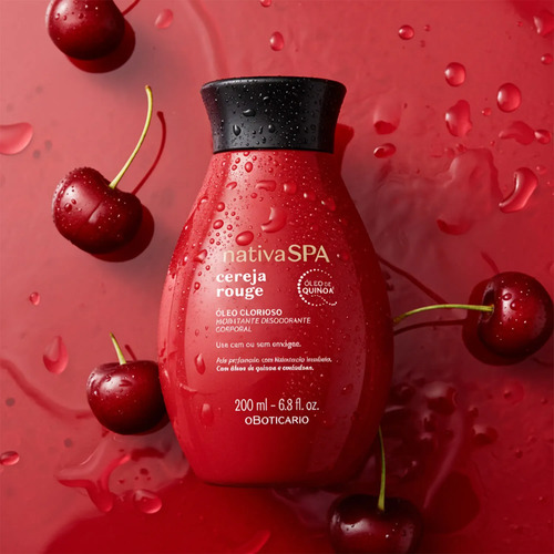 O Boticário Nativa Spa Cereja Rouge Óleo Hidratante Corporal