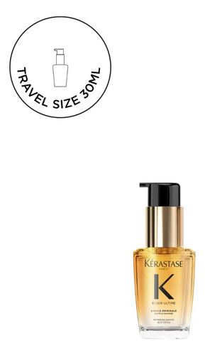 Oleo capilar de viagem tamanho mini kerastase elixir ultime
