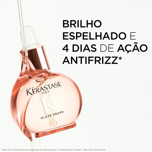 Óleo Capilar Kérastase Gloss Absolu Glaze Drops, Brilho Intenso Para Cabelos, Controle de Frizz, 45ml