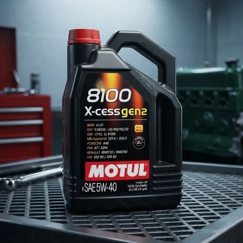 Óleo de motor Motul sintético 5W-40 para carro/caminhonete de 1 unidade x 4L