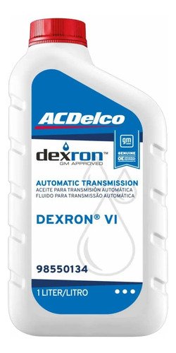 Oleo transm autom direcao hidr dexron vi acdelco 98550134