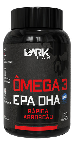 Omega 3 epa dha 120 capsulas dark lab