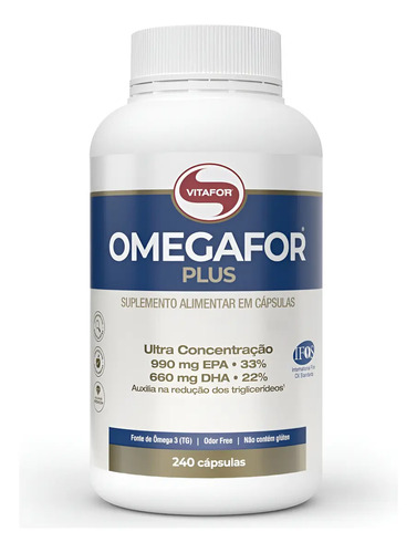 Omega 3 vitafor omegafor plus ultra concentrado 240 capsulas