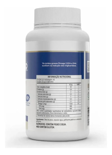 Omegafor Plus 120 Cápsulas Ômega 3 Vitafor