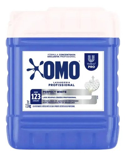 Omo lava roupas liquido profissional perfect white 7l