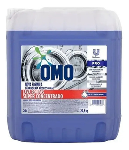 Omo lava roupas super concentrado lavanderia pro galao 20l