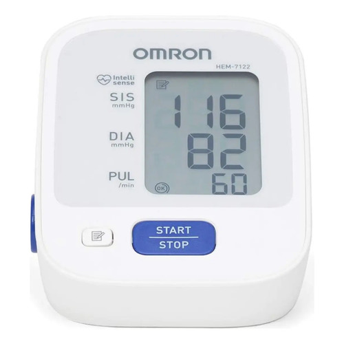 Omron HEM-7122 Medidor De Pressão Digital Pilha AA