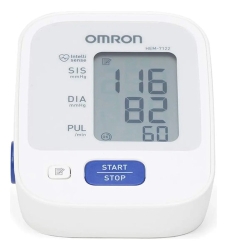 Omron HEM-7122 Medidor De Pressão Digital Pilha AA