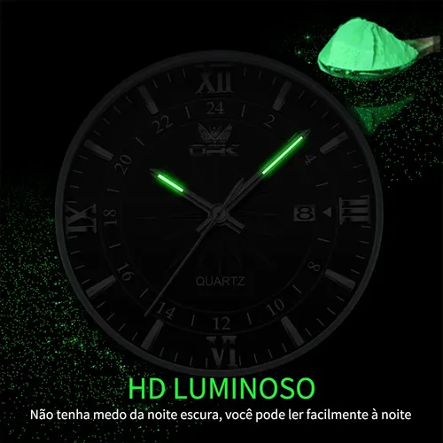 Opk Original Relógio Masculino Quartzo À Prova D'água 6003